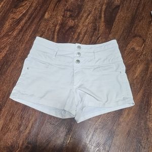 Womans Refuge white high waist shorts